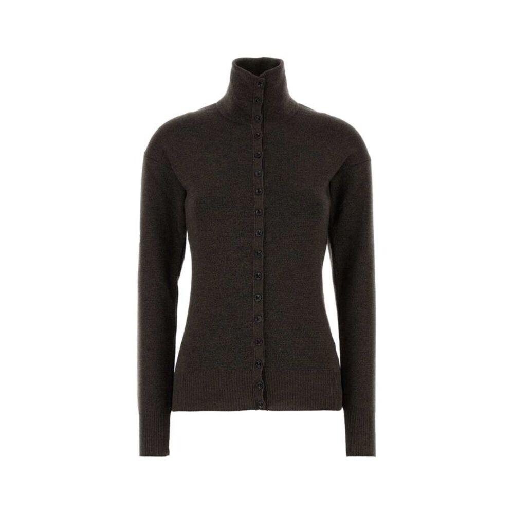 Lemaire Women Brown Wool Cardigan